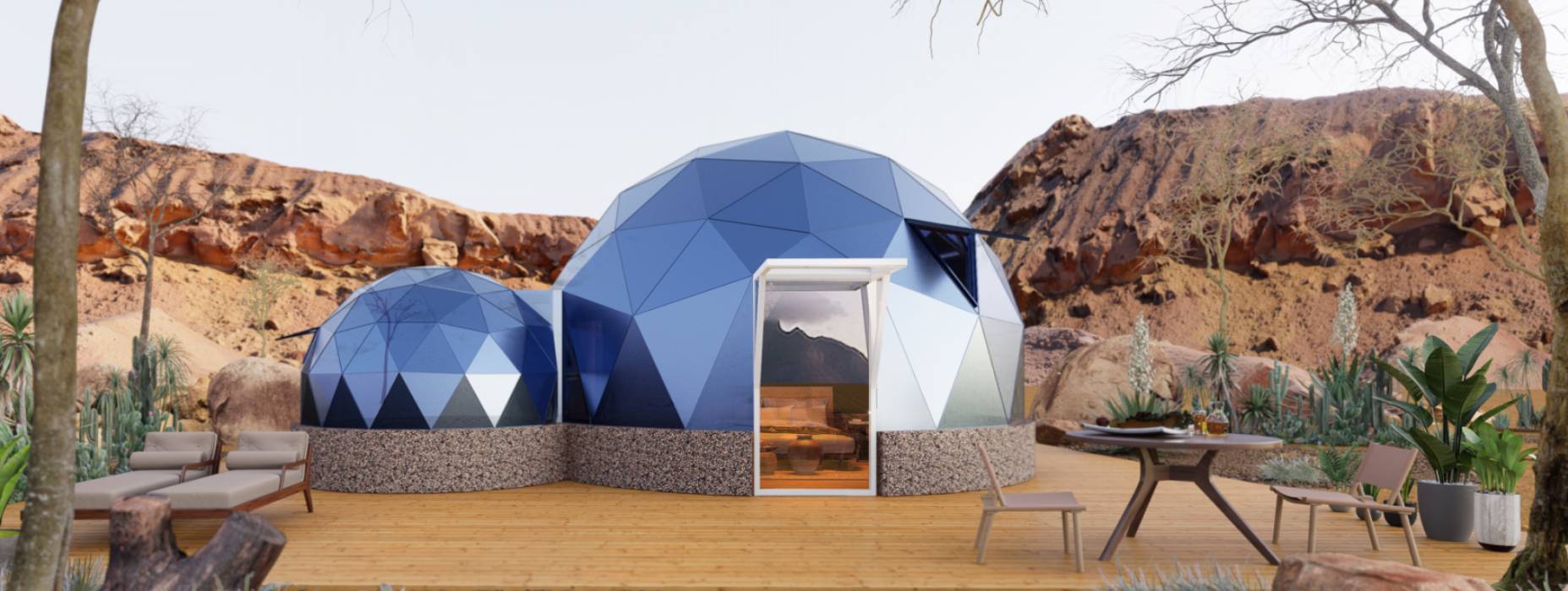 沛县球形智能光伏玻璃星空房